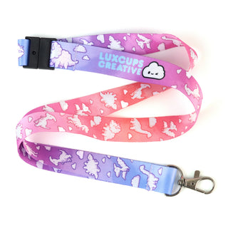 Dino Cloud Dreams Lanyard