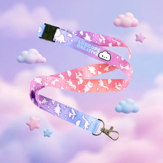 Dino Cloud Dreams Lanyard
