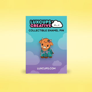 MooMu Cow Enamel Pin