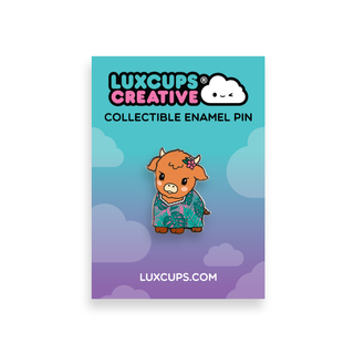 MooMu Cow Enamel Pin