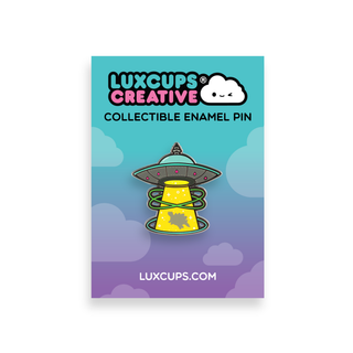 Stego UFO Enamel Pin