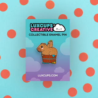 Capybara Cuties Enamel Pin