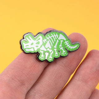 Triceratops Skeleton Pin