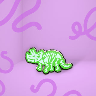 Triceratops Skeleton Pin