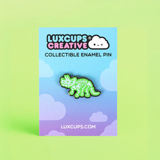 Triceratops Skeleton Pin