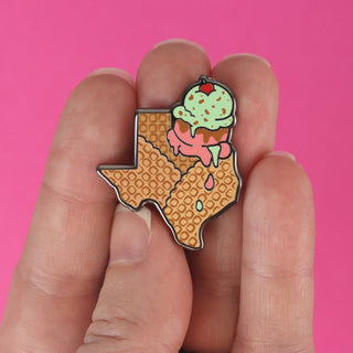 Texas Ice Cream Pin