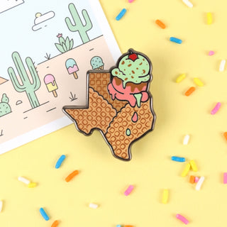 Texas Ice Cream Pin
