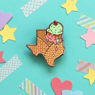 Texas Ice Cream Pin