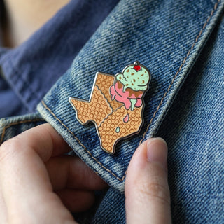 Texas Ice Cream Pin