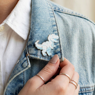 T-Rex Dino Cloud Pin
