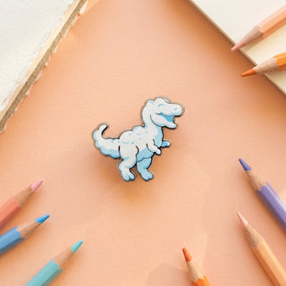 T-Rex Dino Cloud Pin