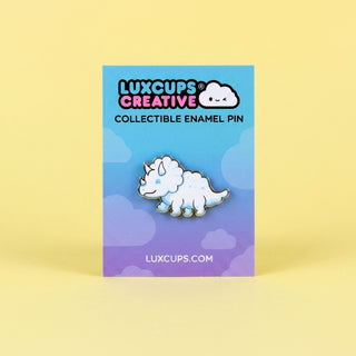 Triceratops Dino Cloud Pin