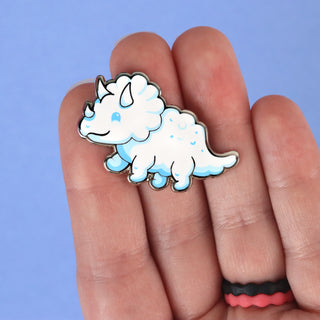 Triceratops Dino Cloud Pin
