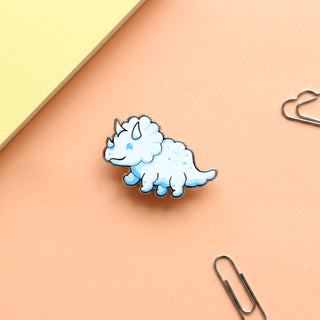 Triceratops Dino Cloud Pin