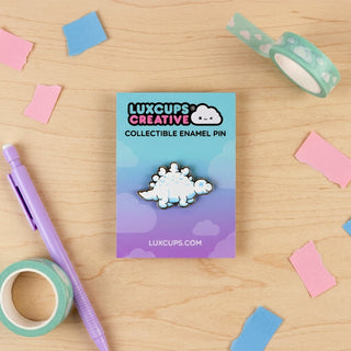Stego Dino Cloud Pin
