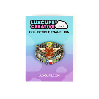 Lone Star Longhorn Pin