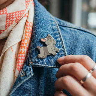 Luna Love Goat Pin