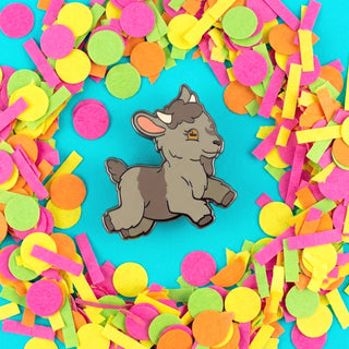 Luna Love Goat Pin