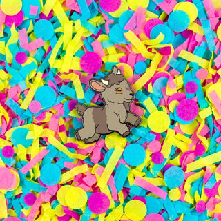 Luna Love Goat Pin