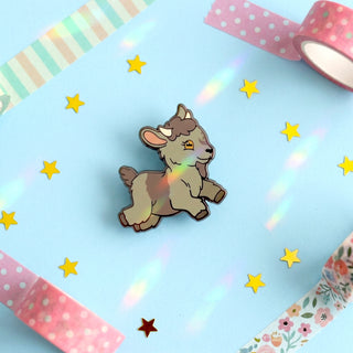 Luna Love Goat Pin