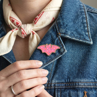 Bat Cookie Pin