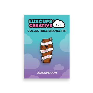 Coffin Enamel Pin - Puppies