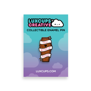 Coffin Enamel Pin - Kitties
