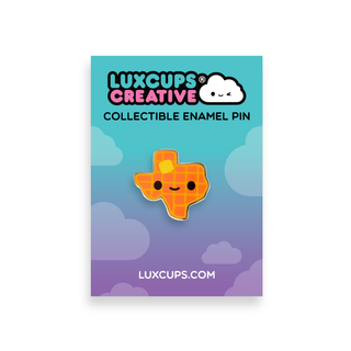 Texas Waffle Enamel Pin