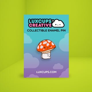 Red Mushroom Enamel Pin