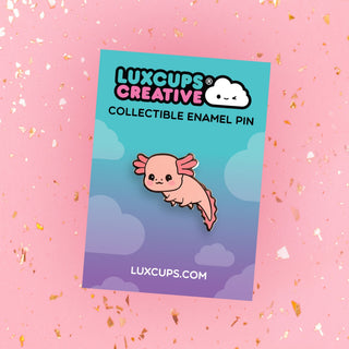 Axolotl Enamel Pin