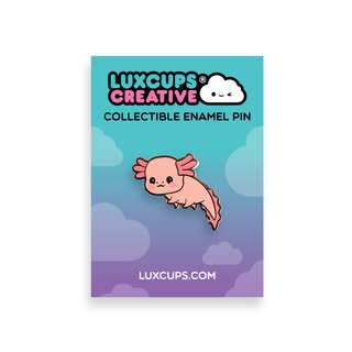 Axolotl Enamel Pin