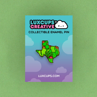 Texas Cacti Enamel Pin