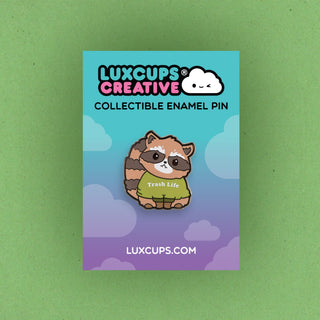Raccoon Enamel Pin