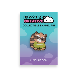 Raccoon Enamel Pin