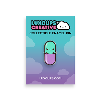 Happy Pill Enamel Pin