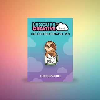 Sloth Mug Enamel Pin
