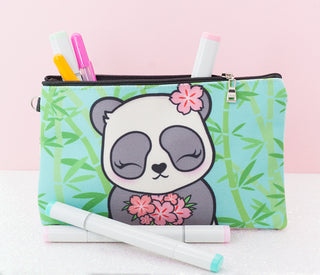 Sakura Panda Pouch