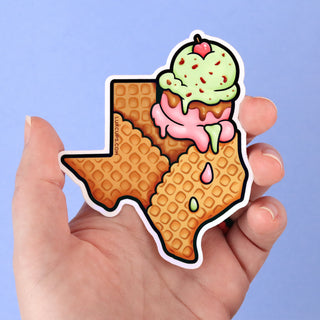 Texas Ice Cream Sticker