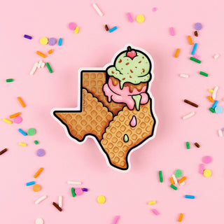 Texas Ice Cream Sticker