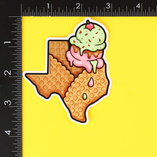 Texas Ice Cream Sticker