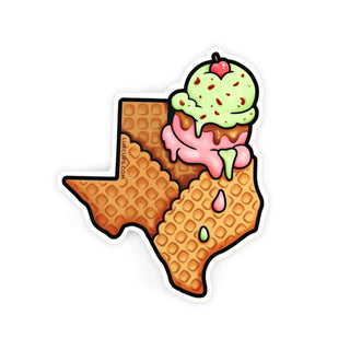 Texas Ice Cream Sticker