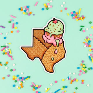Texas Ice Cream Sticker