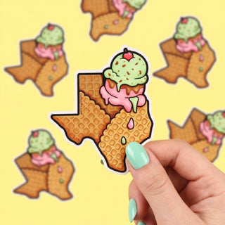 Texas Ice Cream Sticker
