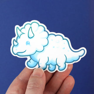 Triceratops Dino Cloud Sticker
