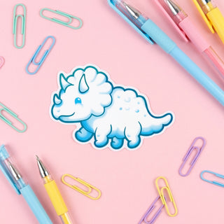 Triceratops Dino Cloud Sticker