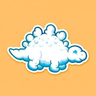 Stego Dino Cloud Sticker