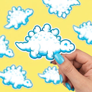 Stego Dino Cloud Sticker