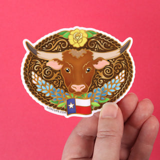 Lone Star Longhorn Sticker