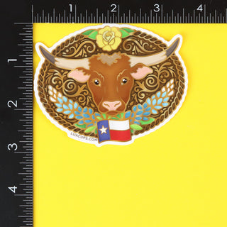 Lone Star Longhorn Sticker