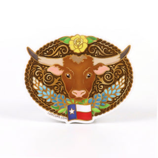 Lone Star Longhorn Sticker